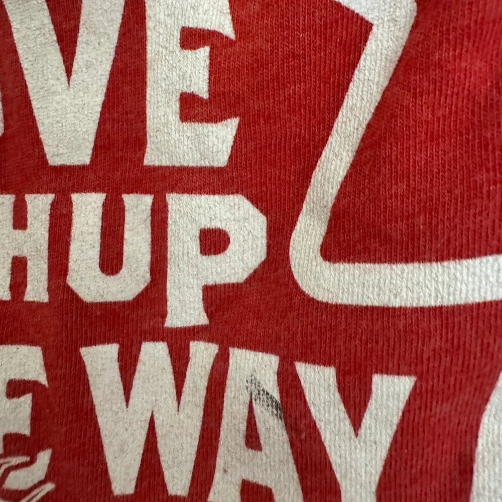 Red Kids T-Shirt with Ketchup Graphic